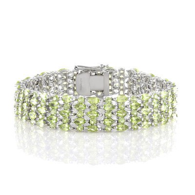Bracelet en argent et Péridot