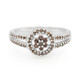 Bague en argent et Diamant fantaisie