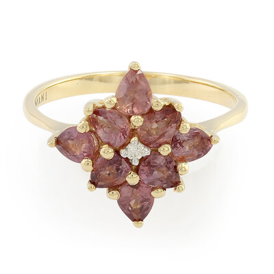 Bague en or et Saphir Padparadscha non chauffé (AMAYANI)