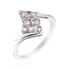Bague en argent et Morganite