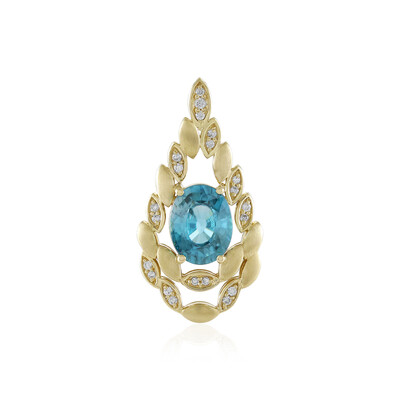 Pendentif en or et Zircon de Ratanakiri (de Melo)