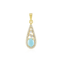 Pendentif en argent et Larimar