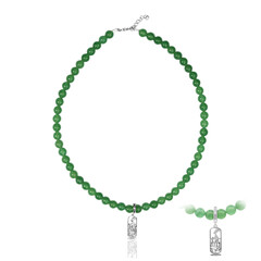 Collier en argent et Aventurine