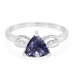 Bague en argent et Iolite de Ceylan