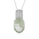 Collier en argent et Améthyste verte