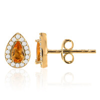 Boucles d'oreilles en argent et Grenat Spessartite