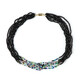 Collier en argent et Spinelle noir (Riya)