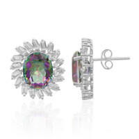 Boucles d'oreilles en argent et Quartz mystique