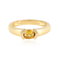 Bague en argent et Béryl jaune