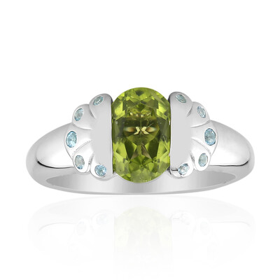 Bague en argent et Péridot du Jilin (Remy Rotenier)