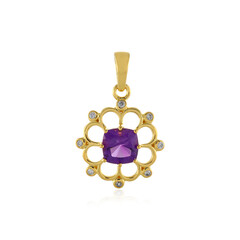 Pendentif en argent et Améthyste de Sibérie