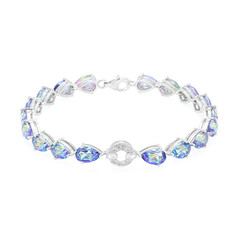 Bracelet en argent et Topaze bleue Mystique