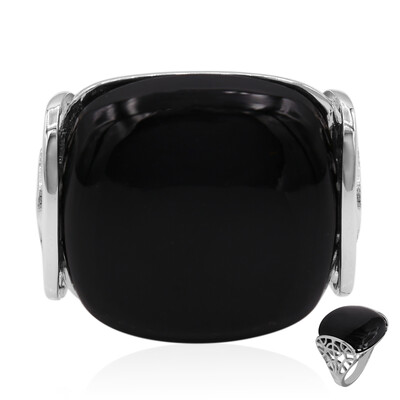 Bague en argent et Onyx noir
