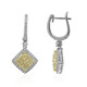 Boucles d'oreilles en or et Diamant SI2 jaune (CIRARI)