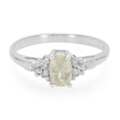 Bague en argent et Orthose