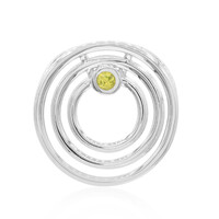 Pendentif en argent et Saphir jaune
