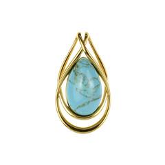 Pendentif en argent et Turquoise