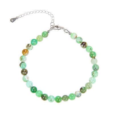 Bracelet en argent et Chrysoprase