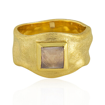 Bague en argent et Quartz rose (MONOSONO COLLECTION)