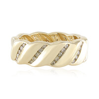 Bague en or et Diamant champagne I3 (de Melo)