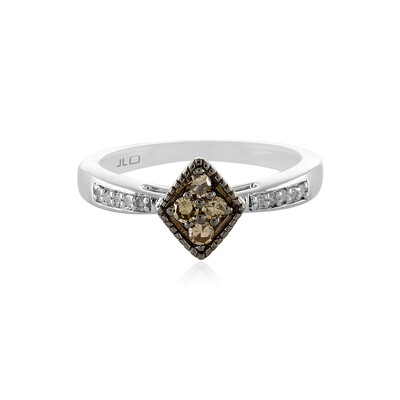 Bague en argent et Diamant champagne I2