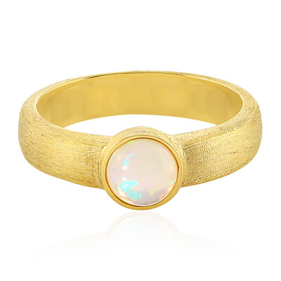 Bague en argent et Opale Welo (MONOSONO COLLECTION)