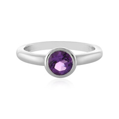 Bague en argent et Améthyste de Zambie