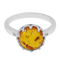 Bague en argent et Ambre