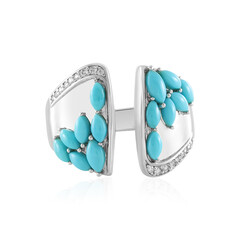 Bague en argent et Turquoise Sleeping Beauty (de Melo)