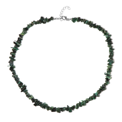 Collier en argent et Emeraude du Brésil