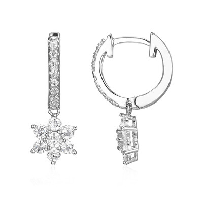 Boucles d'oreilles en argent et Zircon