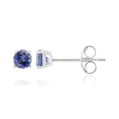 Boucles d'oreilles en argent et Tanzanite