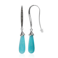 Boucles d'oreilles en argent et Amazonite (Annette classic)