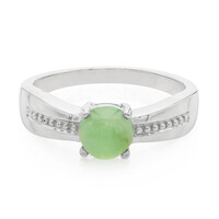 Bague pour homme en argent et Chrysoprase impériale
