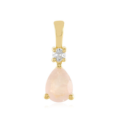 Pendentif en argent et Quartz rose