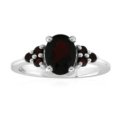 Bague en argent et Grenat