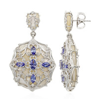Boucles d'oreilles en argent et Nacre (Dallas Prince Designs)