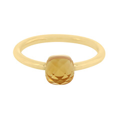 Bague en argent et Citrine