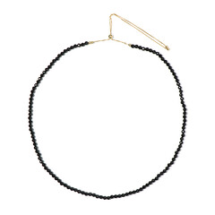 Collier en argent et Spinelle noir