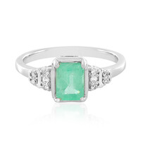 Bague en argent et Emeraude de Russie