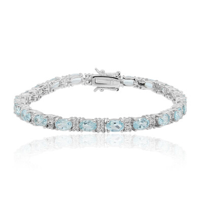 Bracelet en argent et Topaze bleu ciel