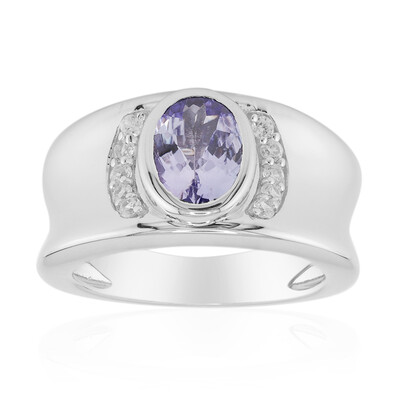 Bague en argent et Tanzanite non chauffée (Remy Rotenier)