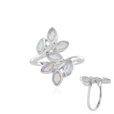 Bague en argent et Opale Welo