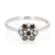 Bague en argent et Diamant fantaisie