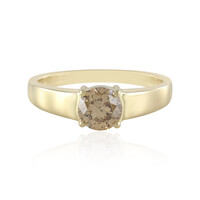 Bague en or et Diamant champagne I2 (de Melo)