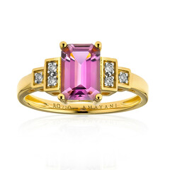 Bague en or et Diaspora rose (AMAYANI)