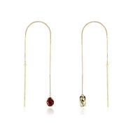 Boucles d'oreilles en or et Grenat Rhodolite (CUSTODANA)
