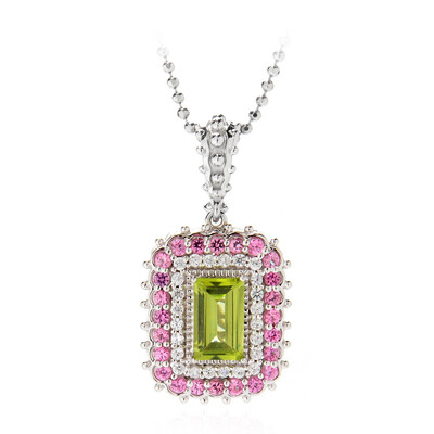 Collier en argent et Péridot (Dallas Prince Designs)