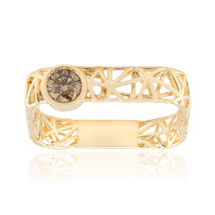 Bague en or et Diamant champagne I2 (Ornaments by de Melo)