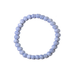 Bracelet et Agate zonée bleue